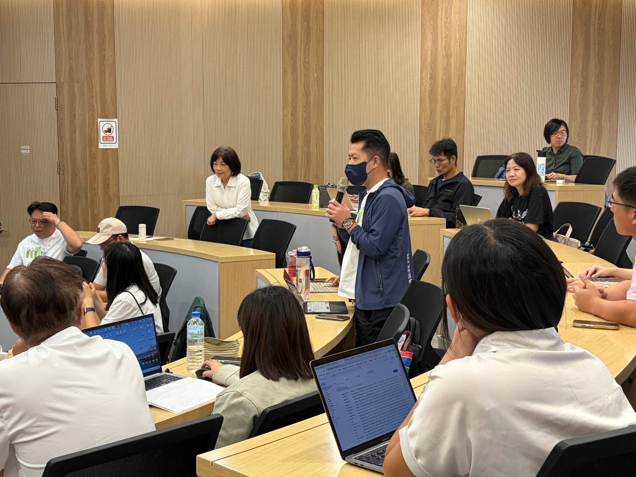 參與者在第二堂課分享課堂成果