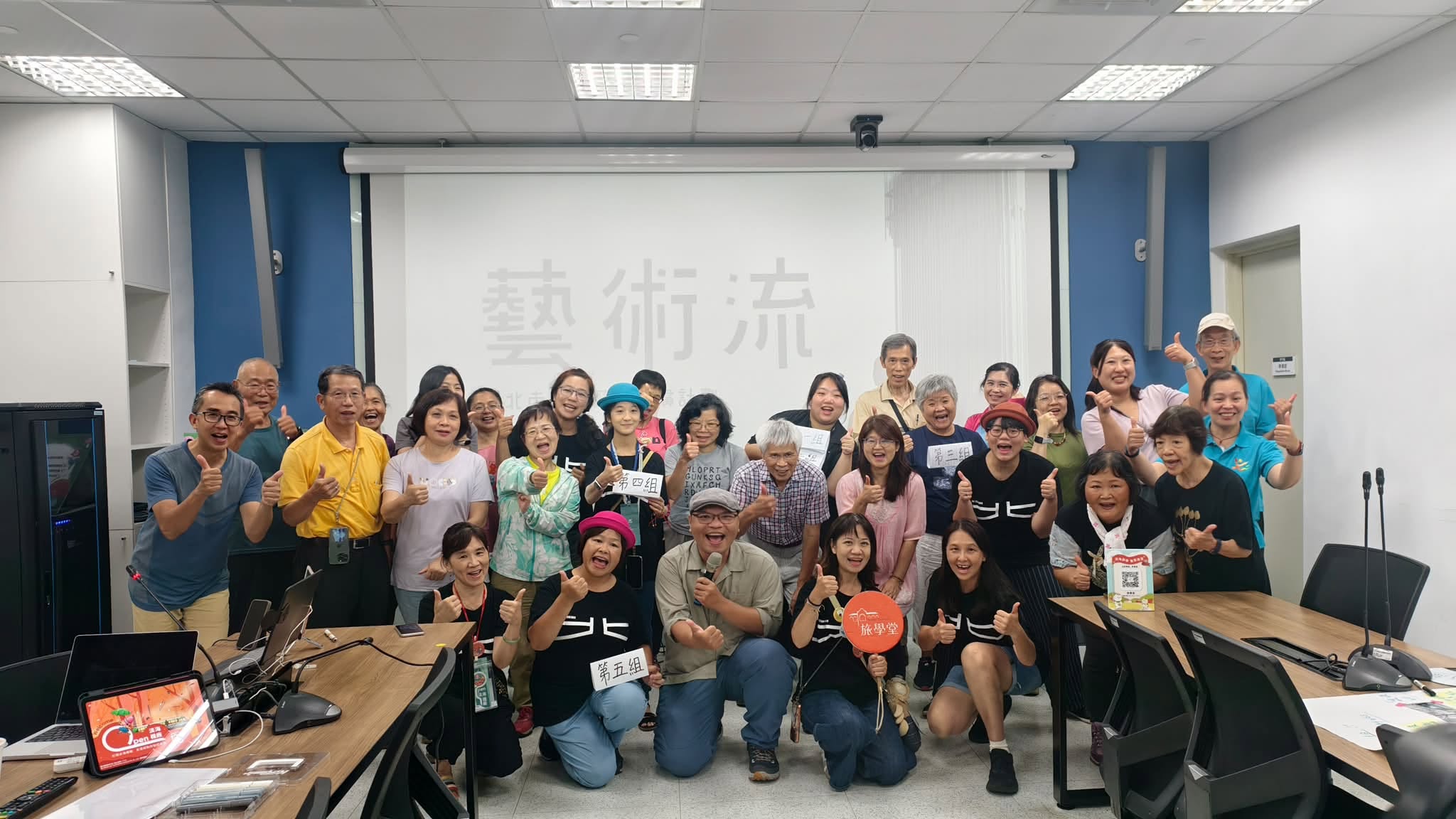 8月21日藝術流活動全體參與者於下午共創課程後合影